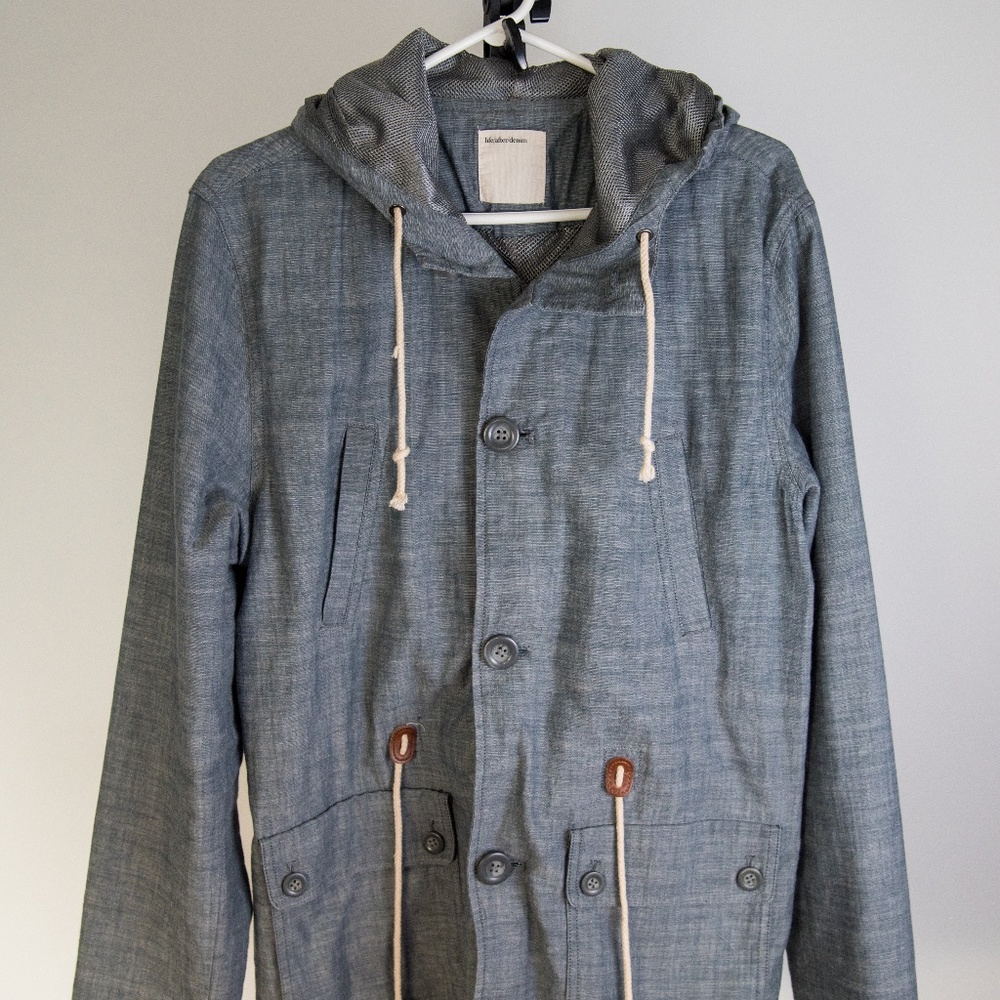 Life After Denim Jacket Blue Hood Zipper